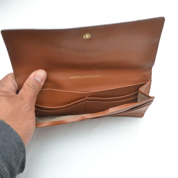 Ralph Lauren Vintage Leather Wallet Organizer Pre Owned - Picture 7 of 7
